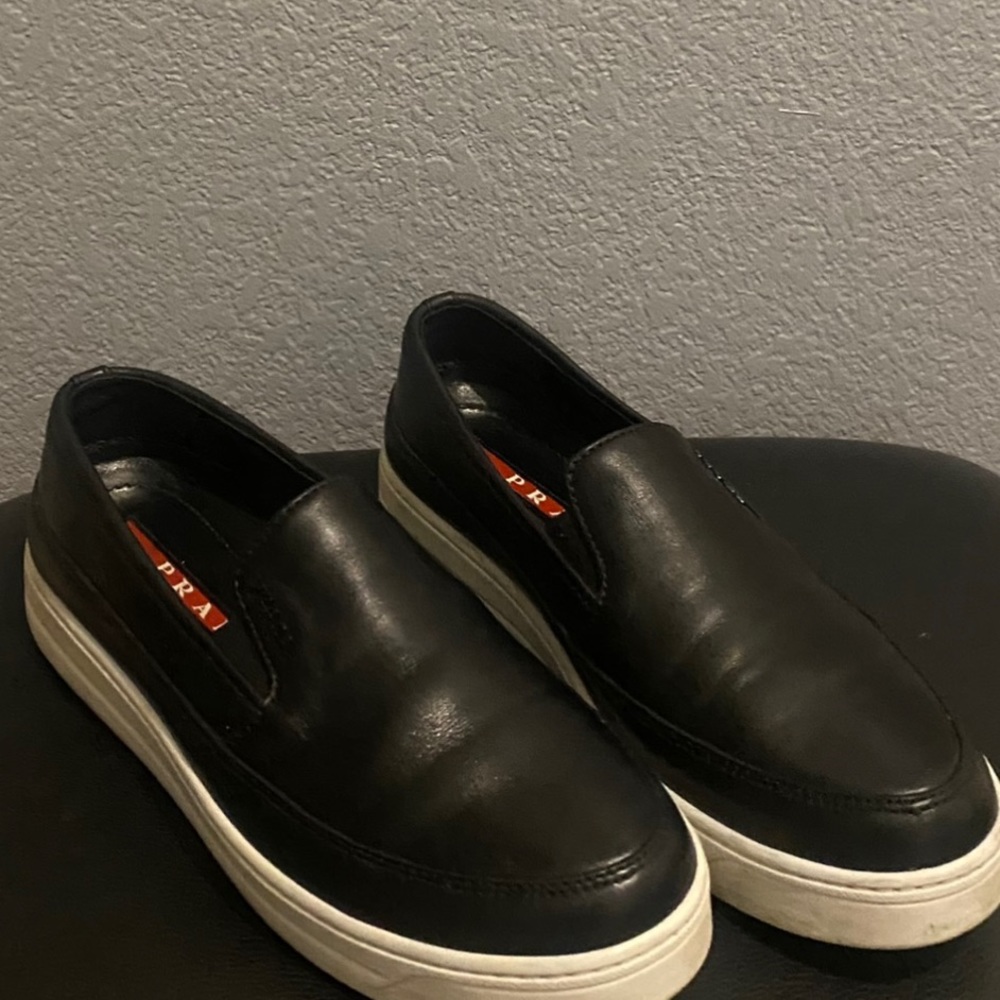 Black Prada Slip-on Sneakers